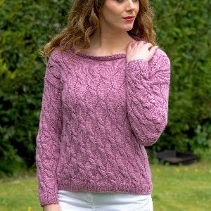 Araucania Lydia Jumper Cable Sweater Kit - Alpaka Reina Yarn