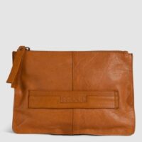 Muud Collection Dust Leather Whisky Clutch