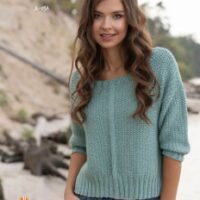 Jody Long Coastline Pattern Sweater Brighton 03A