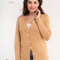 Jody Long Coastline pattern Cardigan Florida 5009