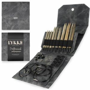 Lykke Driftwood Interchangeable Long Needle Set - Grey Denim