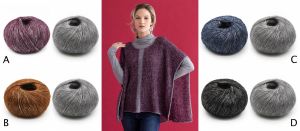 Ariadne Poncho Kit by Mirasol using Inka Yarn