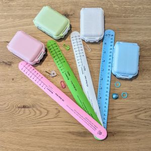 Knit Kits Sock Ruler Match Notion Cases